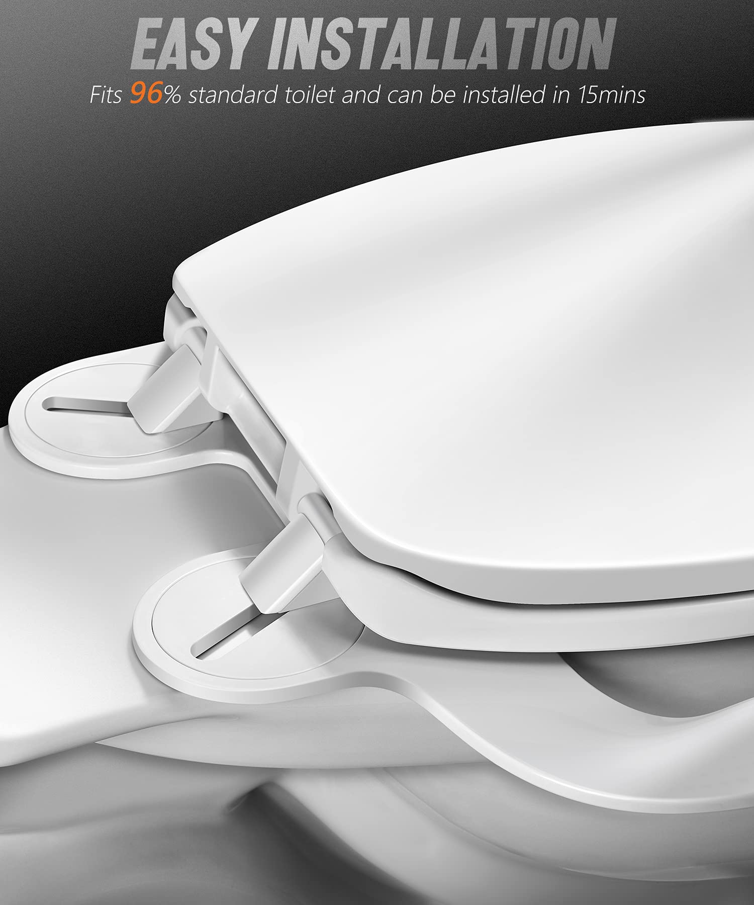 Veken UltraSlim Bidet, NonElectric Dual Nozzle (Feminine/Posterior