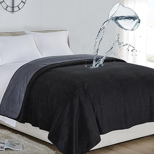 Manta impermeable 100% a prueba de fugas para bebés, adultos, mascotas, perros, gatos, a prueba de orina, protector de 3 capas para cama, sofá y