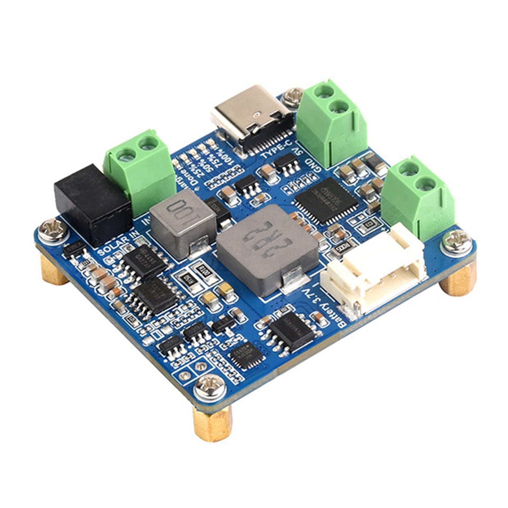 3X Modulo di Gestione 'Energia Solare+ per Batteria MPPT Supporta Il Modulo di Uscita Regolata del Pannello Solare Type-C 6V-24V 5V/3A