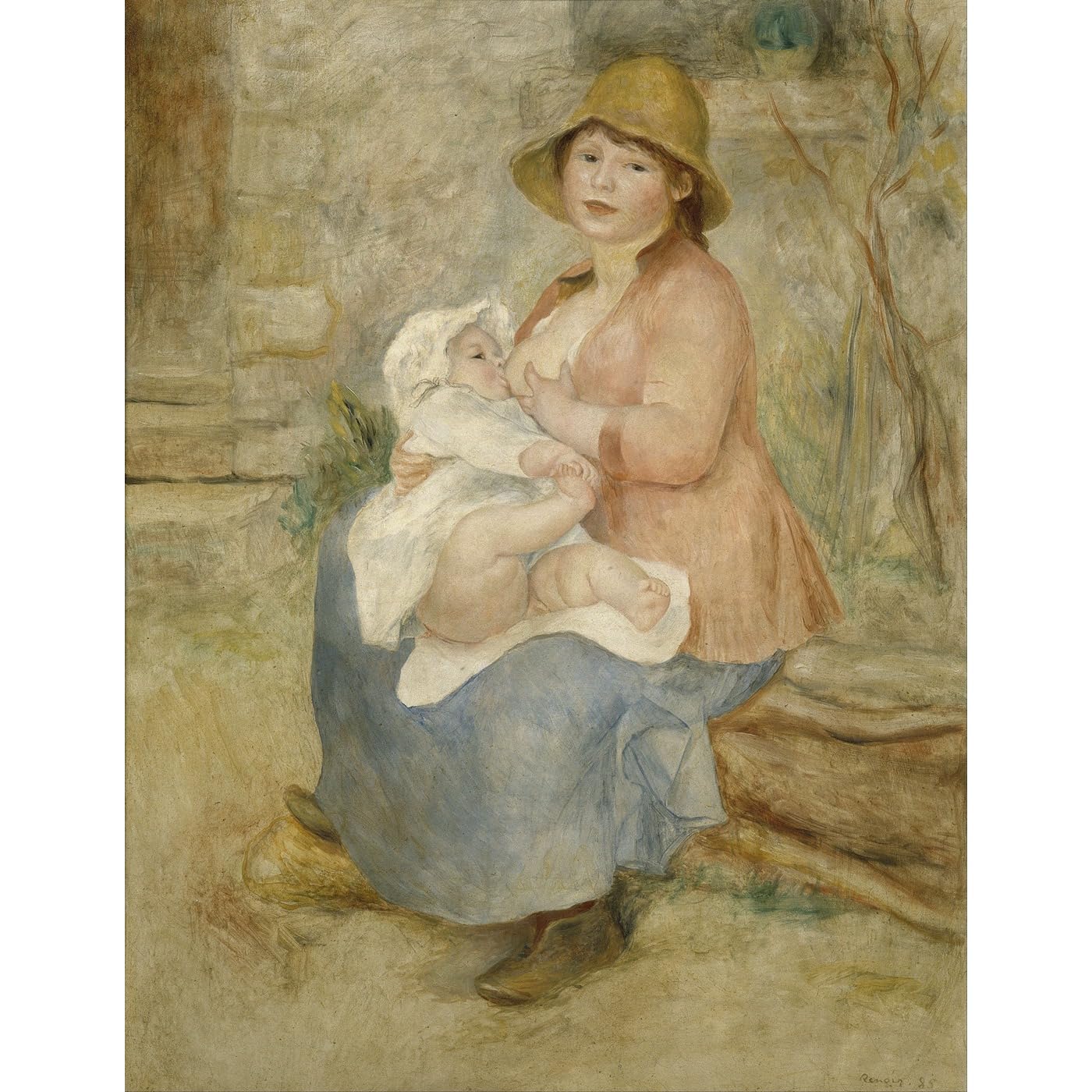 Impression giclée Renoir Mère et enfant toile haute définition