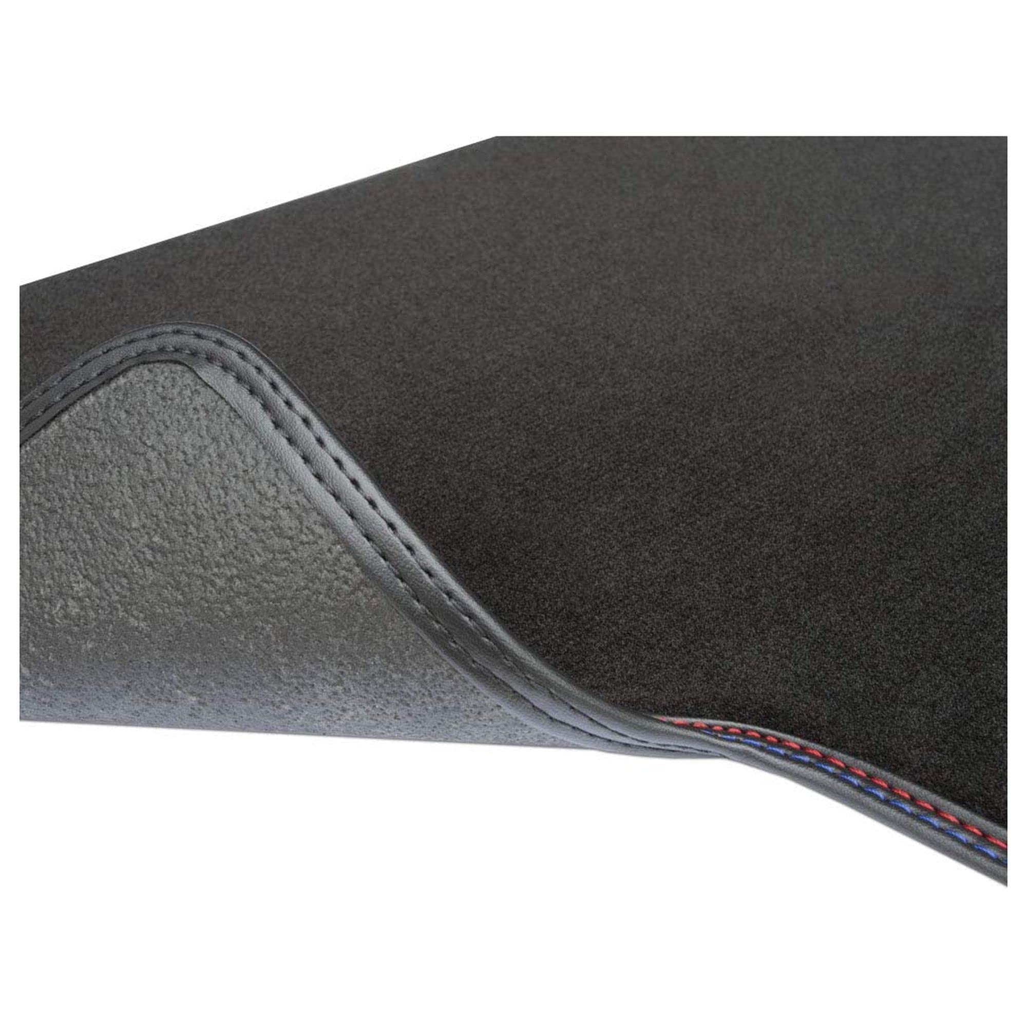 Alfombrillas Coche Velours MOTOS Para Volkswagen Touran I 2003-2010 - 7 Plazas, Azul