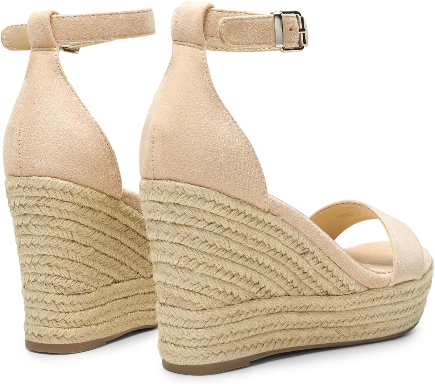 DREAM PAIRS Women's Platform Wedges Sandals, Comfortable Open Toe Espadrilles Sandals Dressy Buckle Ankle Strap Summer Shoes - Image 5