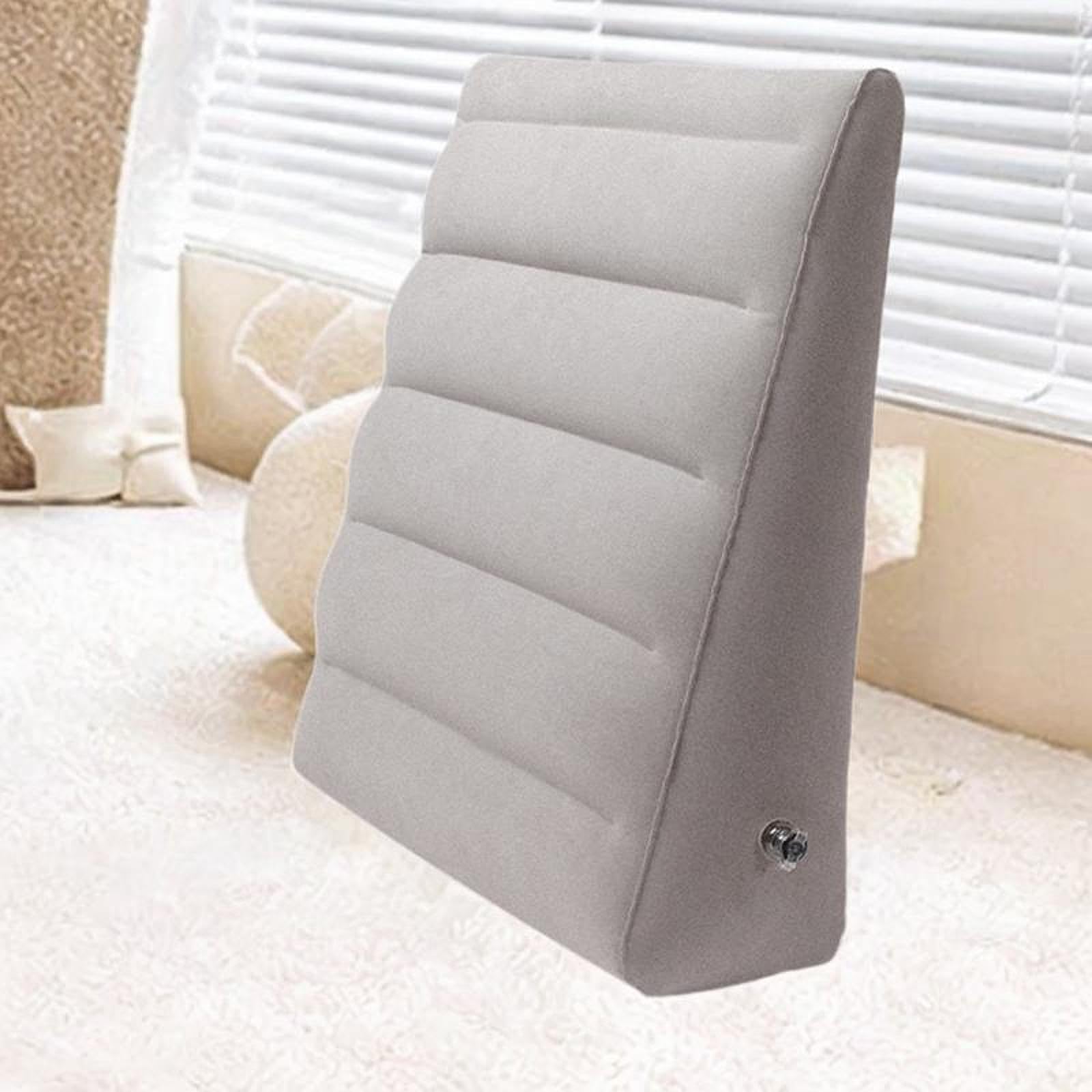 Almohada de cuña Inflable, Almohada de cuña de Viaje, Soporte Ligero y cómodo de elevación de Las piernas, cojín de Espalda para la Cama para el hogar
