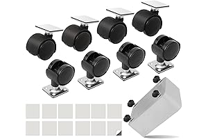 8 PCS 1" Attachable Wheels for Enhanced Mobility