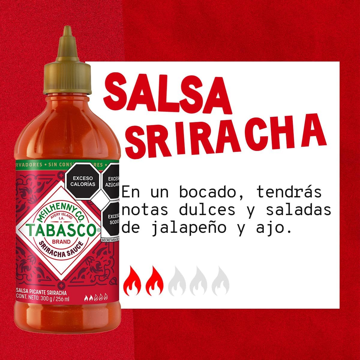 Tabasco Molho De Pimenta Sriracha Squeeze 256Ml