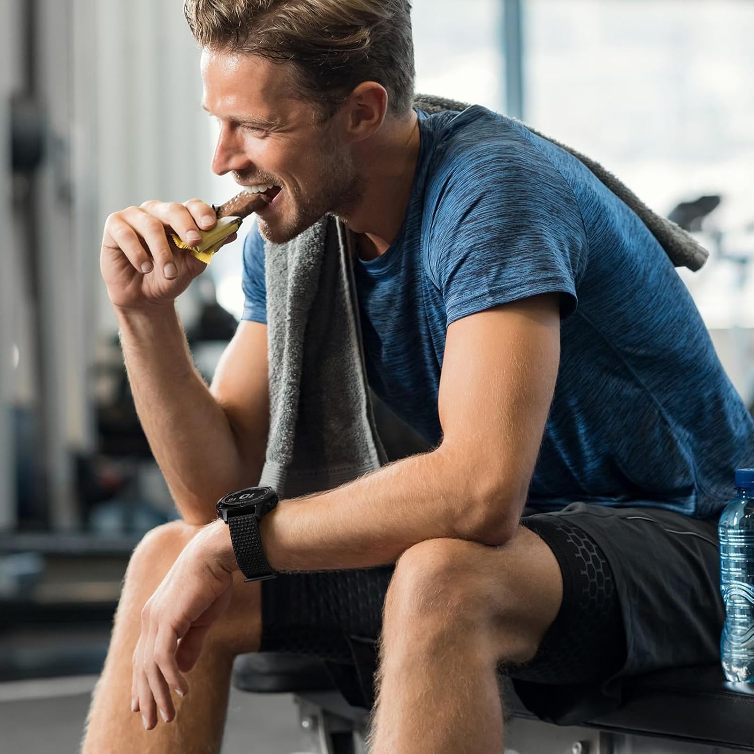 Hook and Loop Nylon Band Compatible with Garmin Fenix 8 47mm Band/Fenix 7 6 5/Fenix E 47mm/Instinct 2/Instinct 3 45mm, 22mm Quick Dry Garmin Watch Strap for Forerunner 955 965 945 935 - Image 6