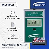 Vista 4 de Solarmeter - Modelo 6,2, medidor sensible UVB para terrarios, medidas 280 – 320nm con rango de 0-1999 µw/cm² .Total UVB.