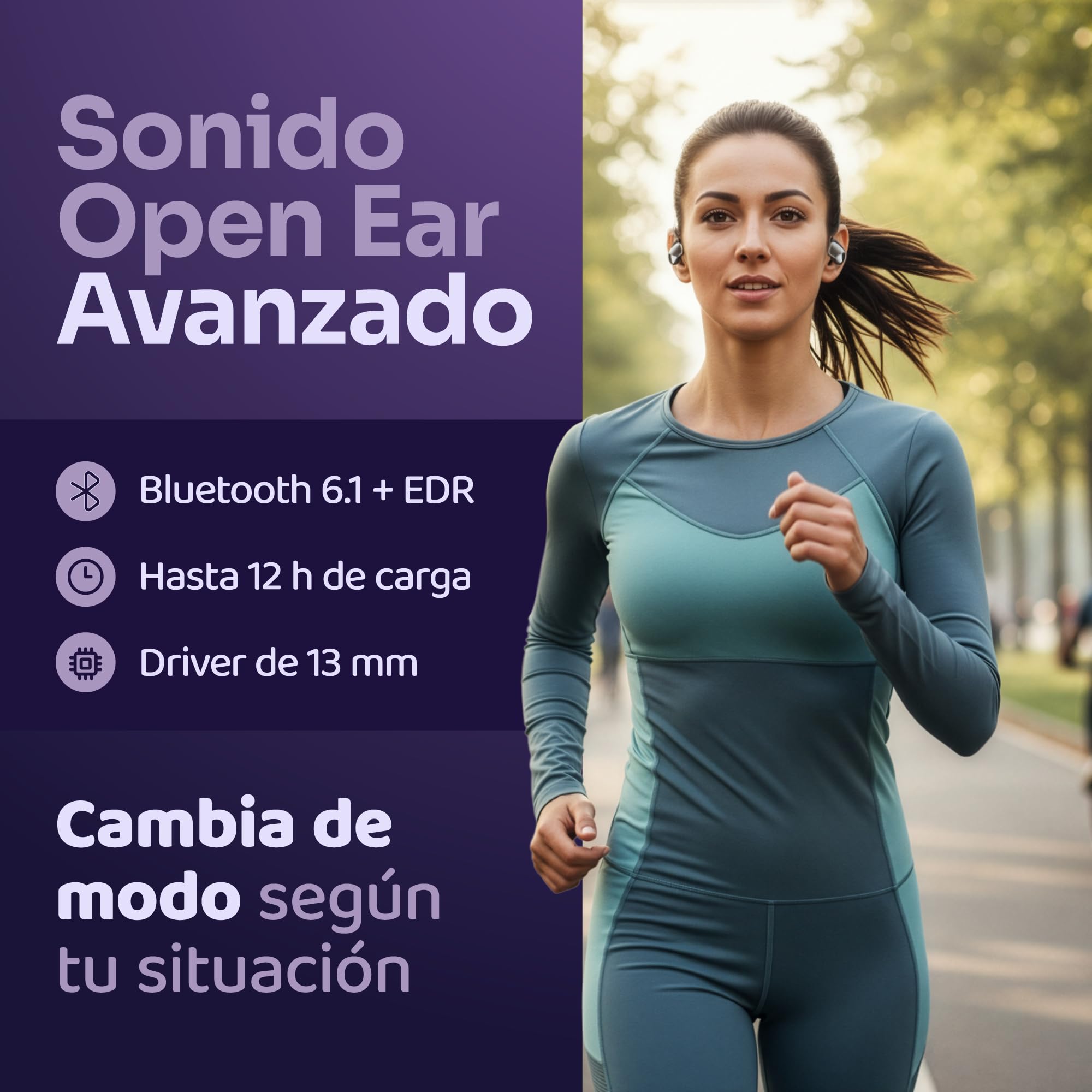 Auriculares Traductor en Tiempo Real con IA - Traductor Instantáneo de Voz para 144 Idiomas - Dispositivo Traductor de Oído Abierto 3 en 1 con Estuche de Carga para Viajes/Negocios/Aprendizaje.