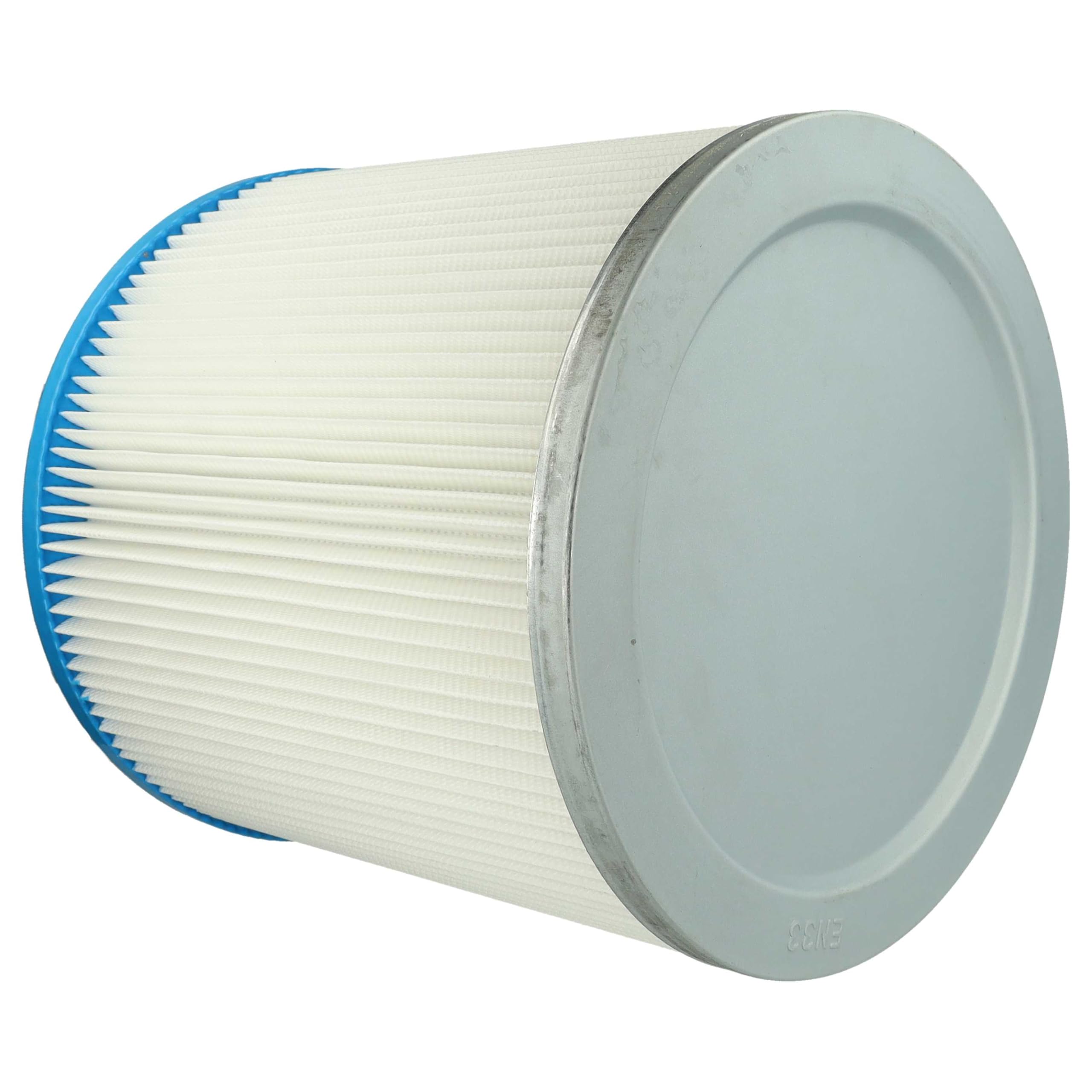 vhbw 3x Filtro plisado reemplaza Bosch 2607432008 para aspiradora - azul plata blanco lavable
