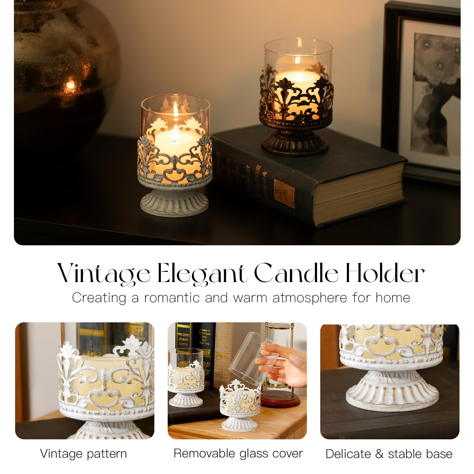 Gothischer Halloween Kerzenleuchter - Krähen-Design Aus Harz & Aluminium, 15,5cm Hoch