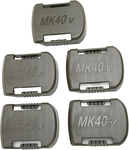 Diyeeni Paquete de 5 soportes para batería de litio Makita de 40 V, soporte de muelle de montaje de batería para herramientas de taladro,