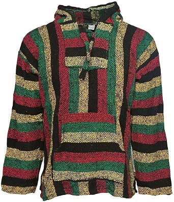 Canyon Creek Striped Woven Baja Jacket Coat Hoodie