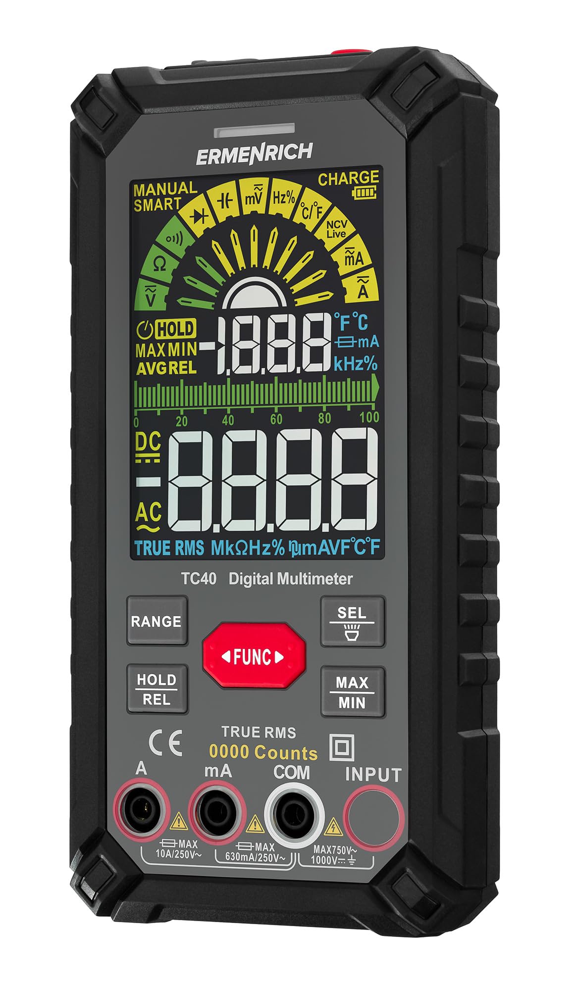 Zing TC40 Multimetr Cyfrowy Tester Ładowalny Smart TRMS
