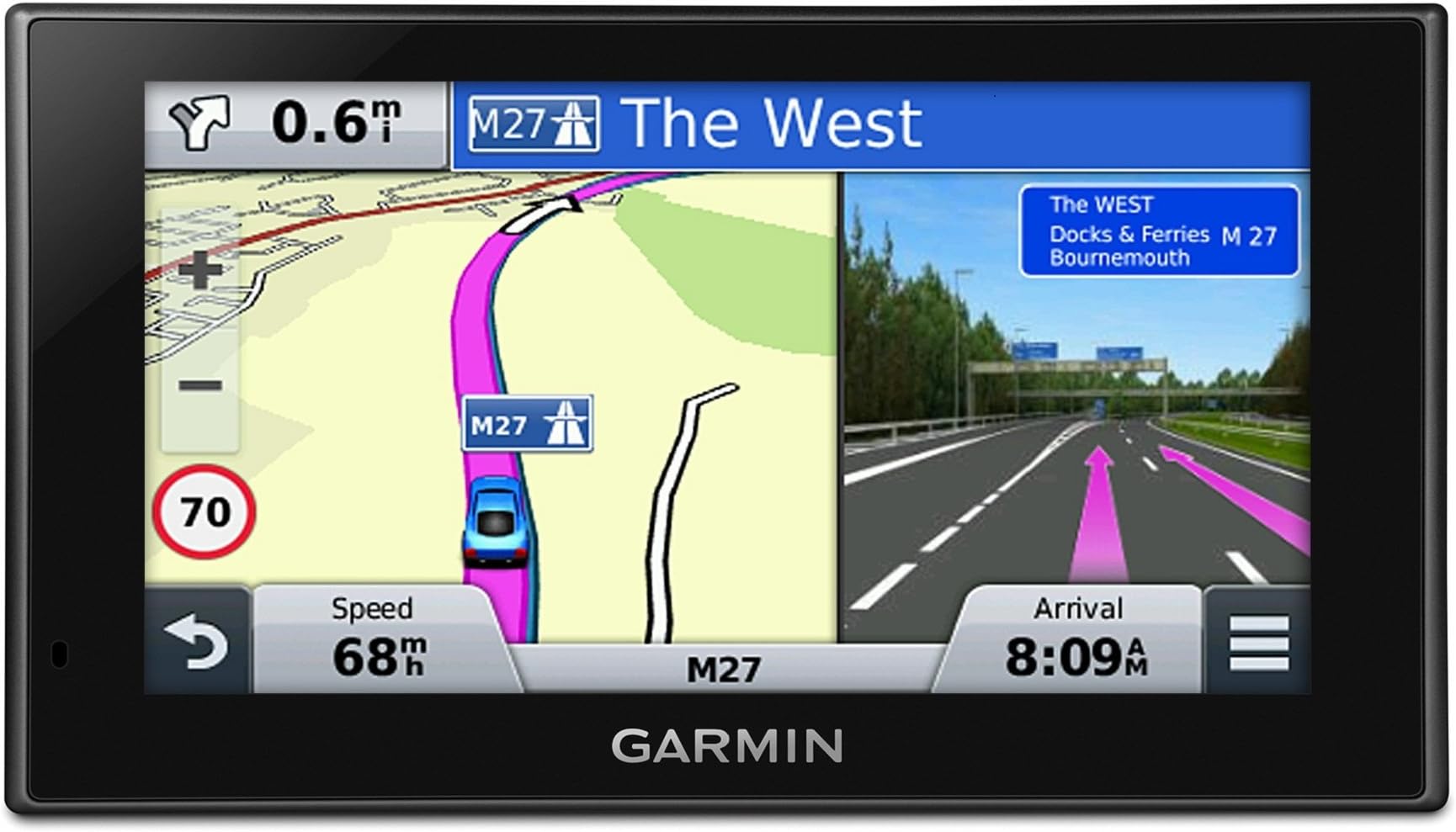 nuvi 2589LM 5" Sat Nav with UK and Full Europe Maps, Free Lifetime Map Updates and Bluetooth