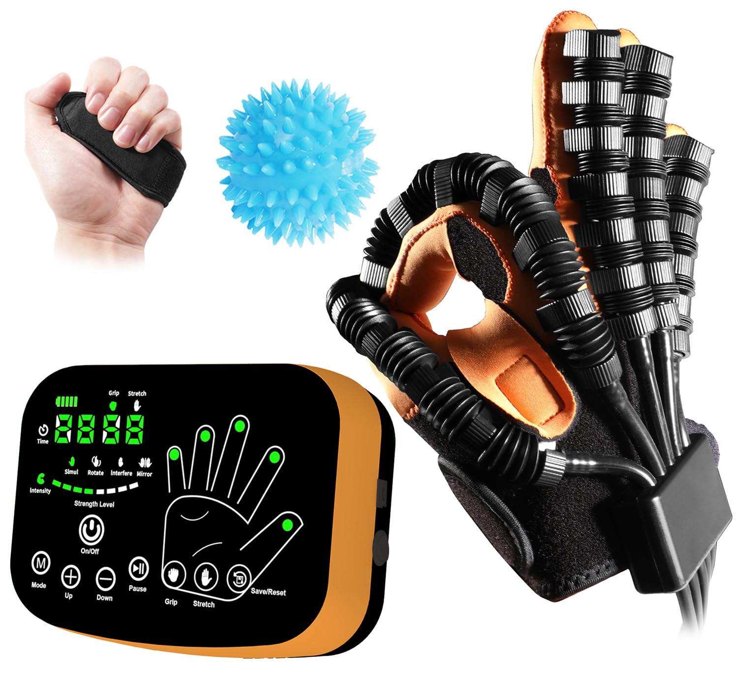 6th-Gen Rehabilitación Robot Guantes para Recuperación de Accidentes Cerebrovasculares Dedos Mano Ejerciser Equipo Mano Función Guantes de Rehabilitación Guantes de Rehabilitación Mirror Entrenamiento