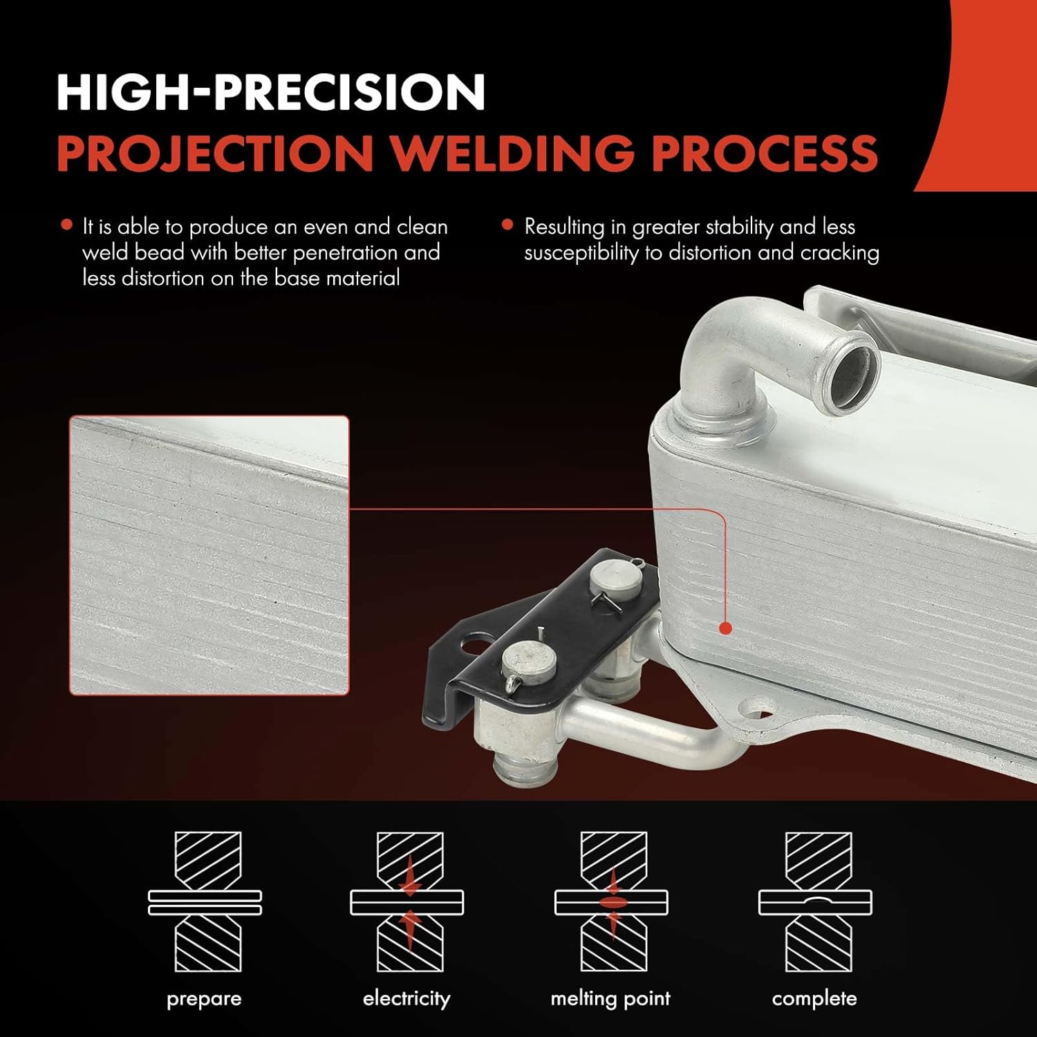 A-Premium Transmission Oil Cooler Compatible with Ford Ranger 2015 & Mazda BT-50 BT50 2015