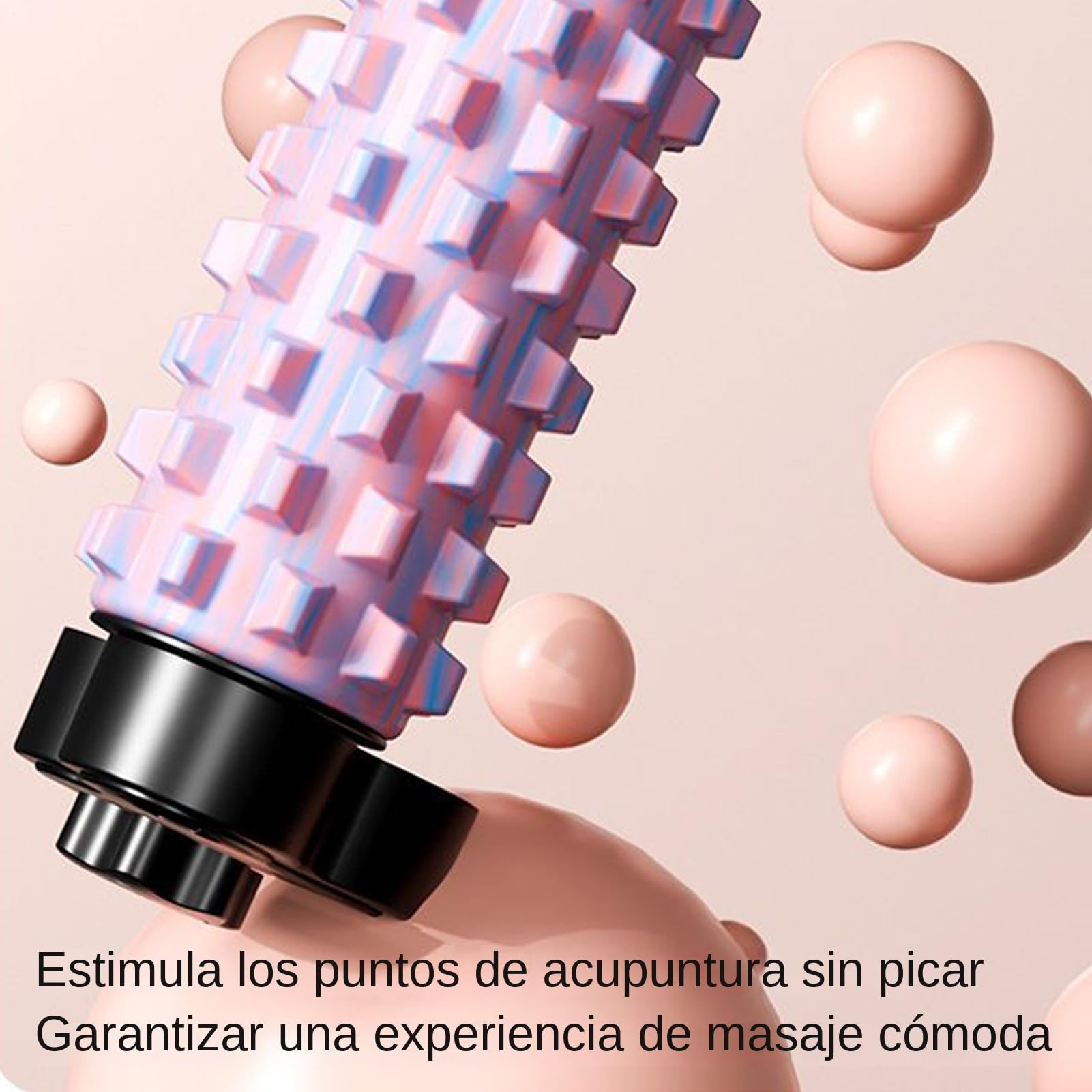 Rullo Massaggiagriglia Schiena Massaggio Rotolante con Ventose per Sollievo | Foam Roller Muscolare con Supporto Per Casa, Studio, Yoga, Pilates, Fitness, Allenamento e Training