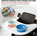 Baby High Chair Tray Compatible with Stokke Tripp Trapp Chair (V2 and Beyond) with Smooth Surface and Strong Suction Power Made of Food-Safe Plastic (BPA BPS BPF Lead Phthalate Free) - White