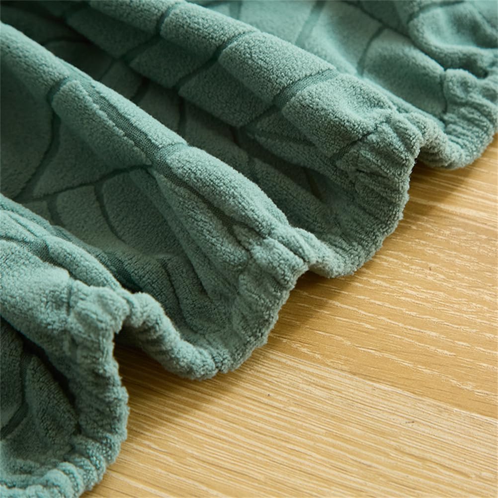 Armchair Sofa Covers 1-Piece Chair Cover for Living Room Stretch Chairs Slipcovers Removable Furniture Protector for Home Bedroom Furniture,Green