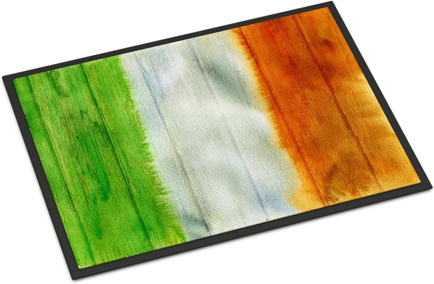 Caroline's Treasures BB5753MAT Irish Flag on Wood Doormat 18x27 Front Door Mat Indoor Outdoor Rugs for Entryway, Non Slip Washable Low Pile, 18H X 27W