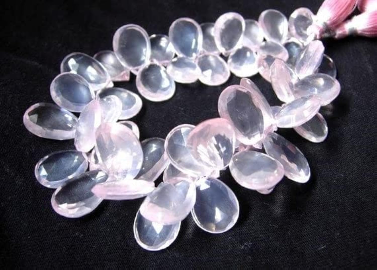 Quartz rose facetté LKBEADS, perles de tendresse pour bijoux