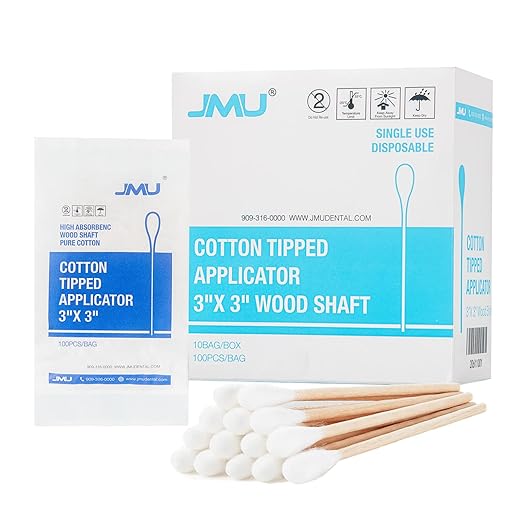 JMU Cotton Swabs 1000 Count, Cotton Tipped Applicators 3