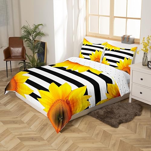Miniatura 2 de Edredón con diseño de palmeras hawaianas, olas y playa tropical, con estampado natural decorativo, juego de fundas para almohada, azul, con