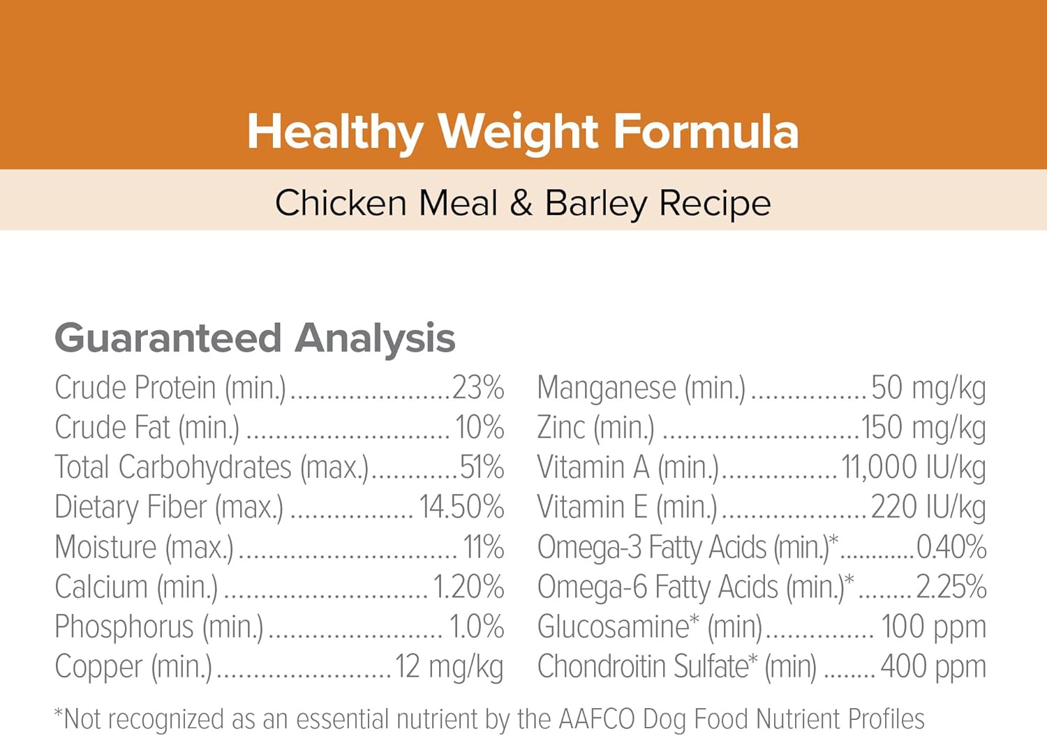 ENTRUST Weight Control Dog Food | Real Chicken & Barley | Enriched with Super Foods, Antioxidants and Probiotics | No Wheat or Soy | 18 Pound Bag