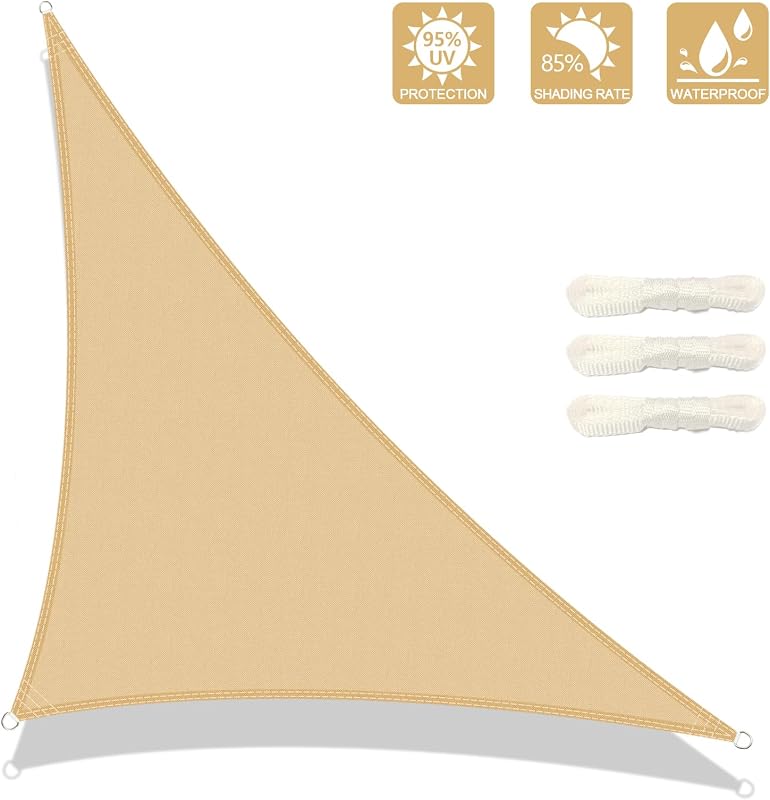 AXT SHADE Vízlepergető Háromszög Napvitorla 3x3x4,25m UV Védelemmel
