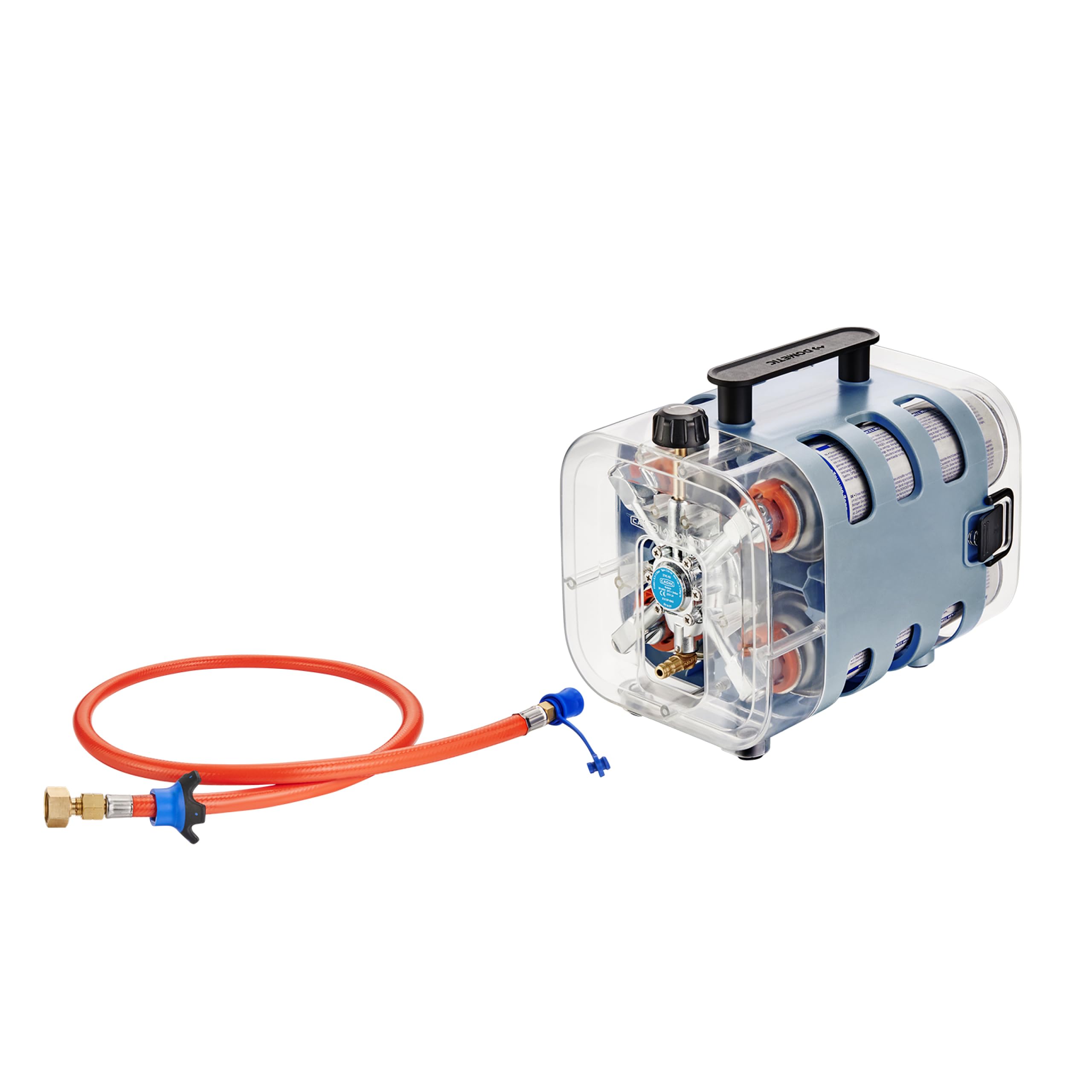 CADAC - Quad Power Pak - Alimentation en gaz légère et portable - Libération rapide - Incl. Sac de transport - Camping - 8 heures d'essence - Les incontournables du barbecue - Utilisation en extérieur