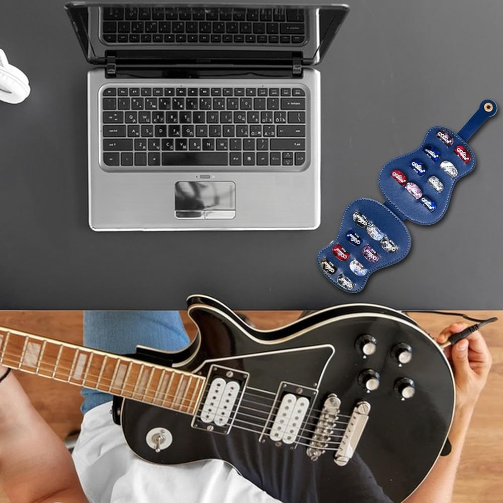 Portaplettri Per Chitarra A Forma Di Amplificatore | Scatola Organizzatrice | Design Elegante | Portatile - Foto 2