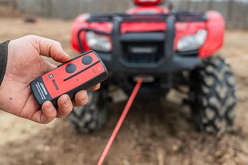 Miniatura 8 de Warrior Winches Ninja 2000 libras  Cabrestante eléctrico de 12 V ATVUTV con cuerda sintética, compacto y potente cabrestante ATV de 12 voltios