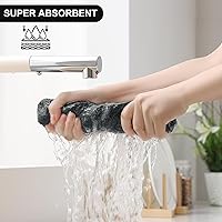 Vista 3 de Homaxy Juego de 8 paños de cocina y paños de cocina 100% algodón, 12 x 12 pulgadas y 13 x 28 pulgadas, juego de 8 paños de cocina a granel, ultra