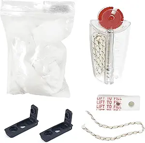 Lighter Gasket Seal, Lighter Repair Kit Compatible with Zippo or Universal Petrol Fuel Lighters, Refillable Parts - Cotton Wadding,Wick,Flint Stone,Cotton Felt Pad and Rubber Gaskets
