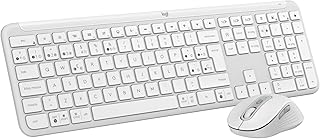 Logitech MK950 Signature Slim, Wireless Keyboard and Mouse, Sleek Design, Discrete Typing and Clicking, Alternating Use of…