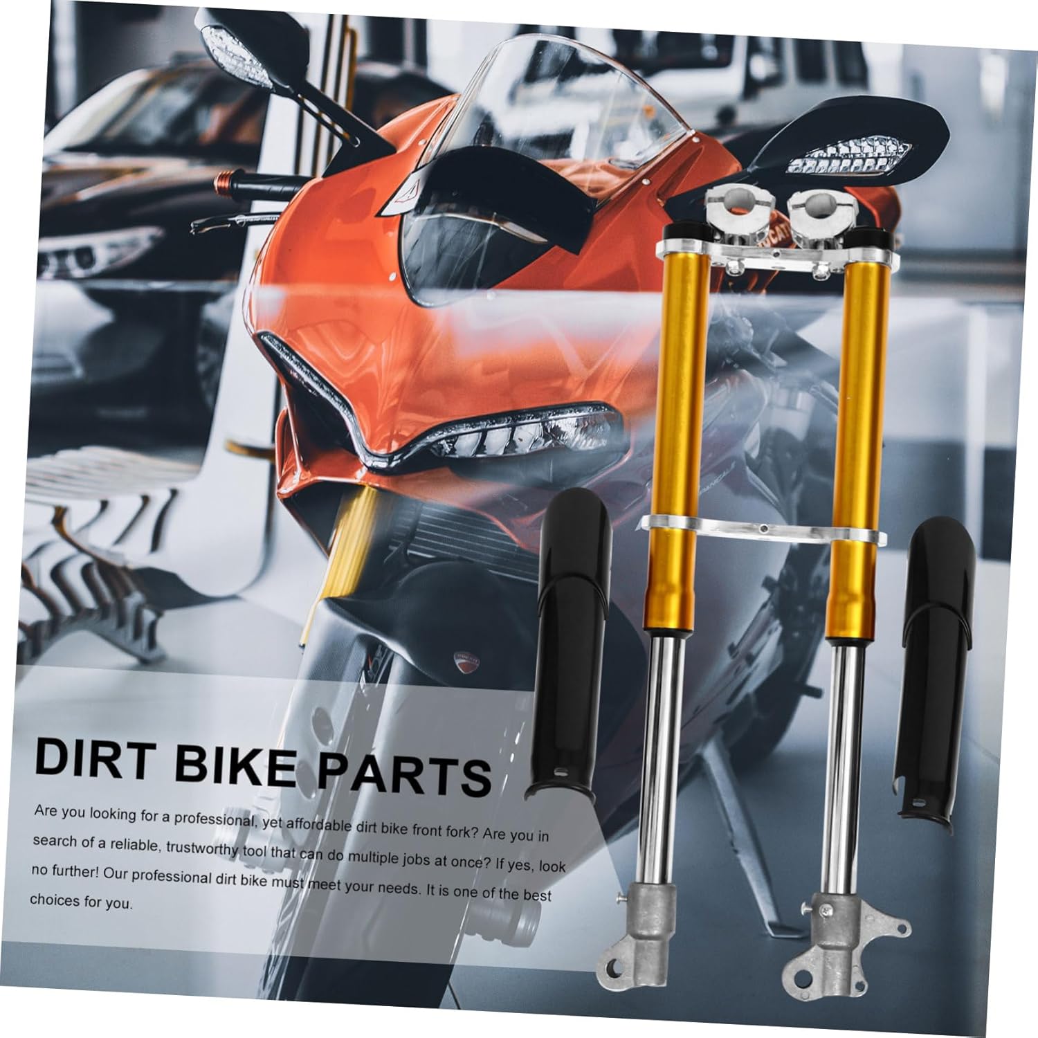 Motorcycle Suspension Forks Sturdy Front Fork Shocks Non-skid Feature for Mini Bike