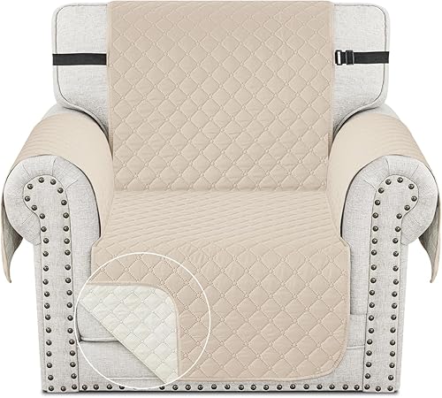 Vista 88 de XINEAGE Funda reclinable resistente al agua, fundas para sofá reclinable de 3 asientos con bolsillos, funda protectora acolchada gruesa para perros