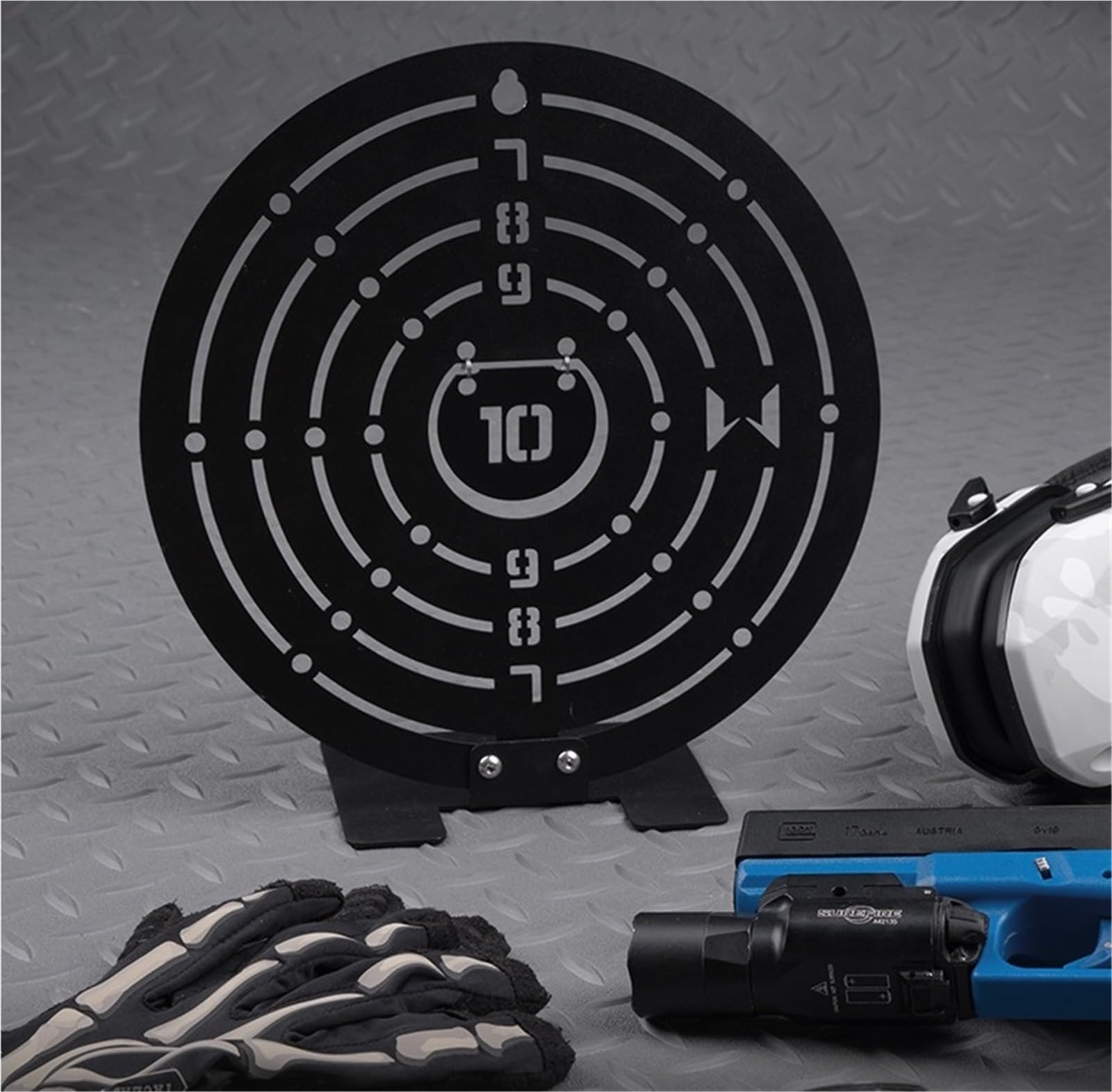 Bersaglio Di Ripristino In Acciaio Da 2 Pezzi For Gioco CS Airsoft Paintball Training Piastra Reazione Circolare Resistente Agli Urti Sparatutto In Metallo Durevole