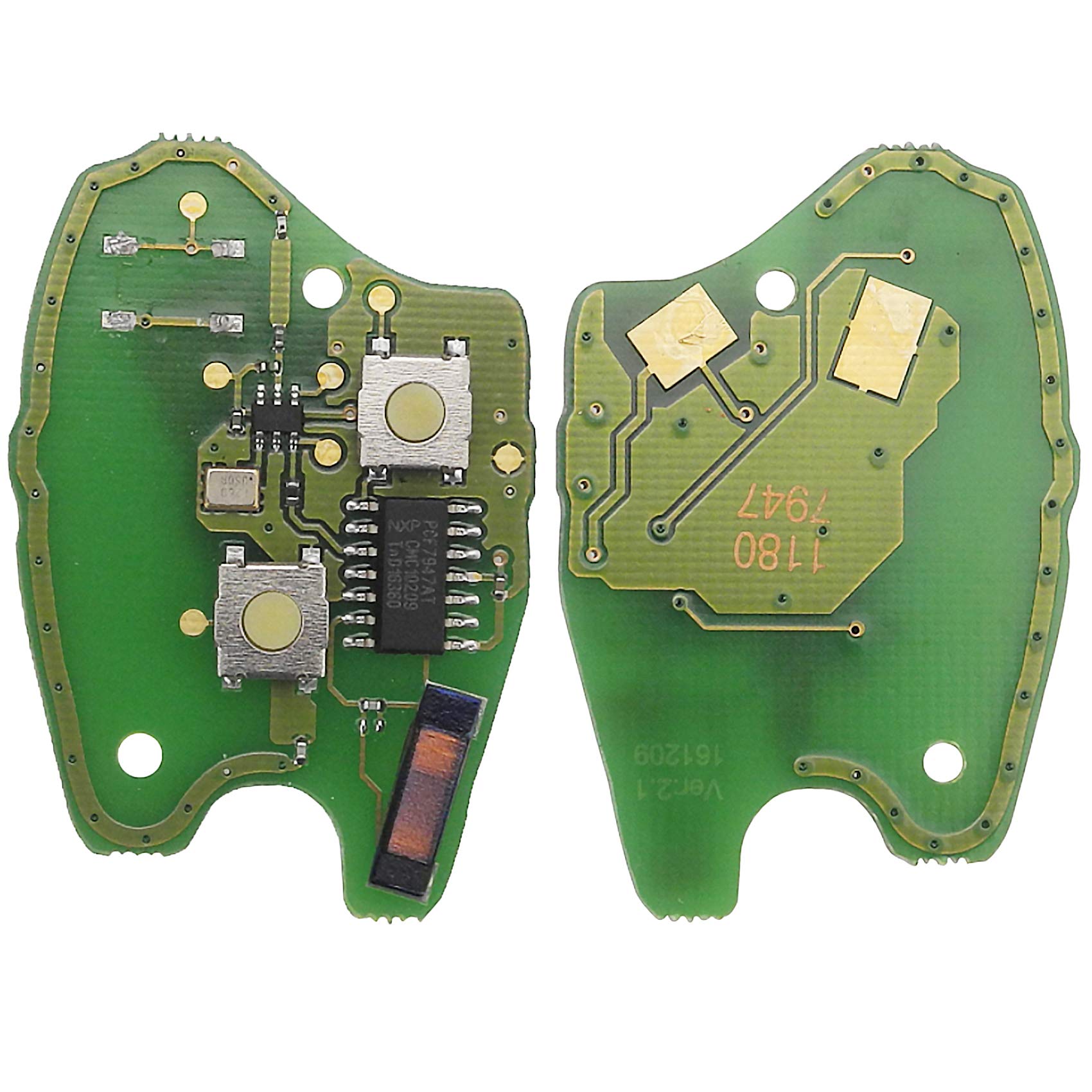 Clé Télécommande 4 Boutons Renault Megane Scenic Laguna Koleos Clio - 433 MHz PCF7952 - Prête à Programmer Avec Transpondeur