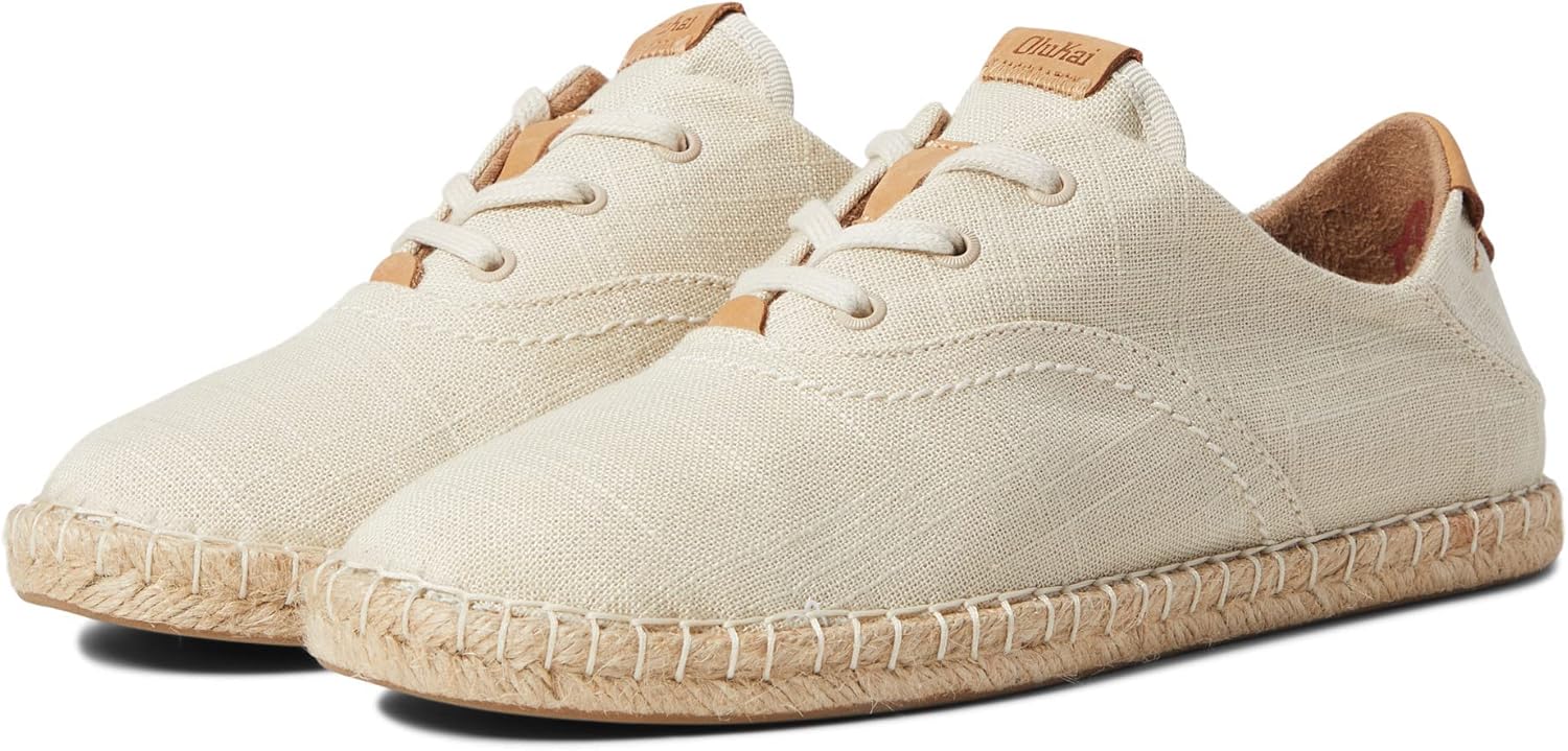 OLUKAI Women's Kaula Pa'a Li Espadrille Sneaker (Tapa, US Footwear Size System, Adult, Women, Numeric, Medium, 9)
