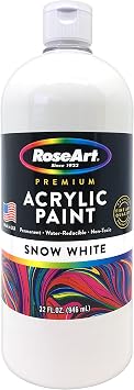 RoseArt Acrylic Paint Snow White 32oz Bottle