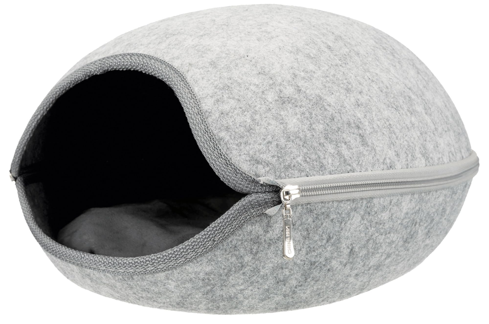 Trixie 36316 Luna przytulanka jaskinia, filc, 40 × 24 × 46 cm, jasnoszary