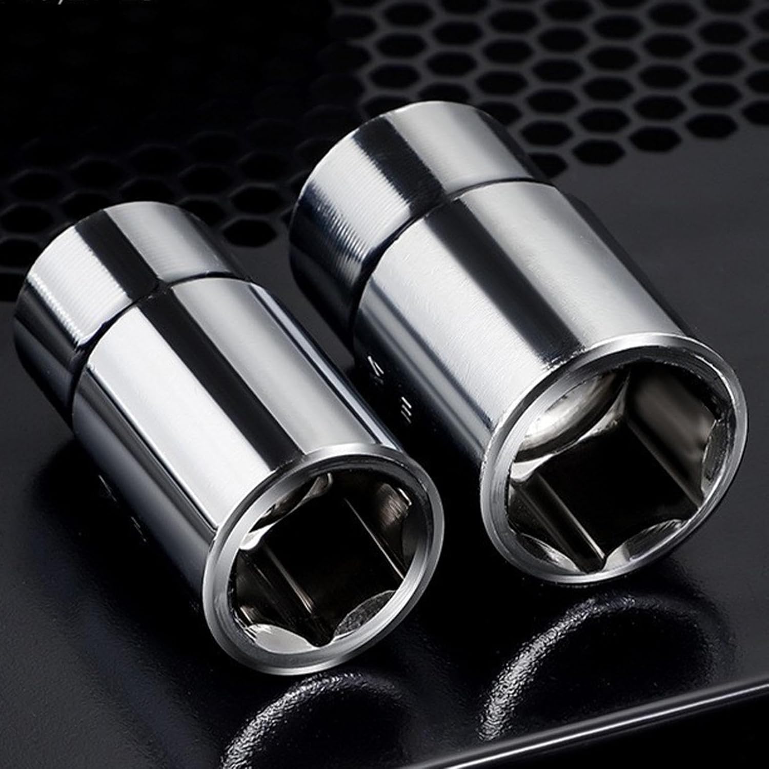 Extended Lug Wrench, 4-Way Nut Remover, Portable Wheel Repair Tool, Socket Set, Storage Case Included, Ideal for Motorcycles, and Rvs