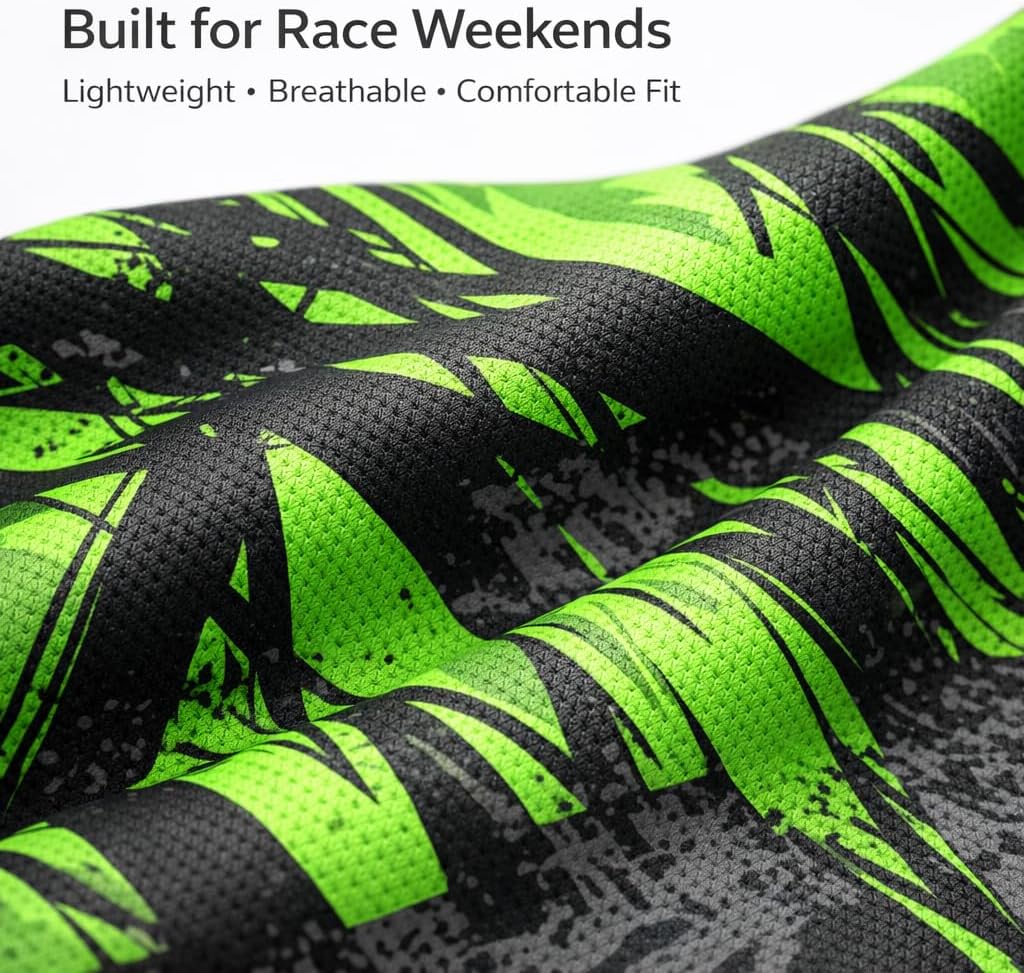 Motocross & BMX Jersey – Personalized Name & Number – Lightweight Breathable Racing Shirt for Men, Women & Youth – 18M to Adult 5XL – Race Collection