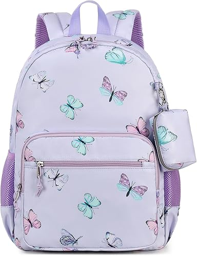 Mygreen - Mochila escolar con bonitos diseños para niños y niñas, 11.5 x 15.7 x 5.1 pulgadas