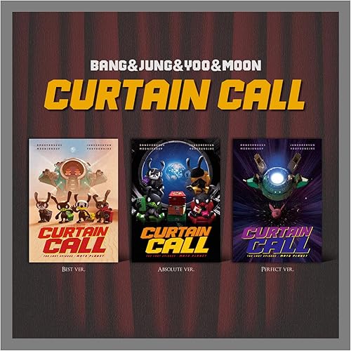 B.A.P YONGGUK&DAEHYUN&Youngjae&JONGUP Curtain Call 1st EP Album with Tracking Se