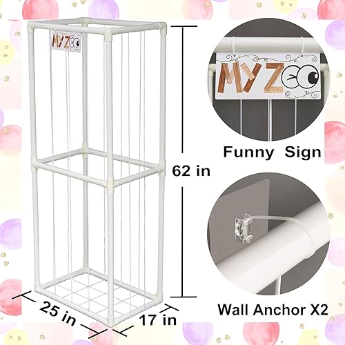 Miniatura 2 de Almacenamiento de animales de peluche, soporte grande de PVC para animales de peluche, artículos esenciales para la sala de juegos para