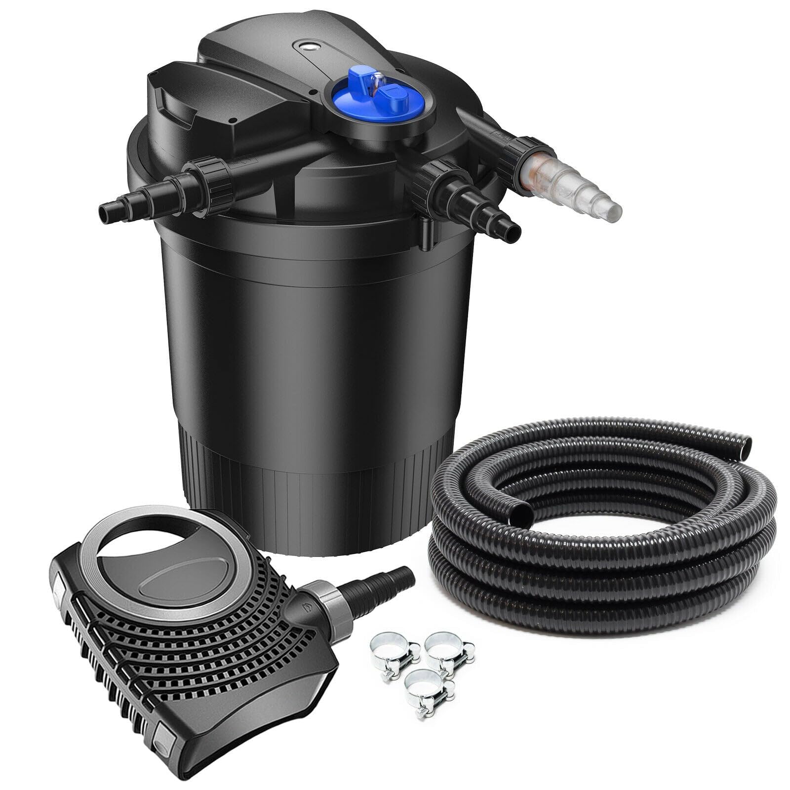 Kit filtro set 12000 litri 11 watt UVC pompa 8000 l/h tubo 10 m 16_0001894