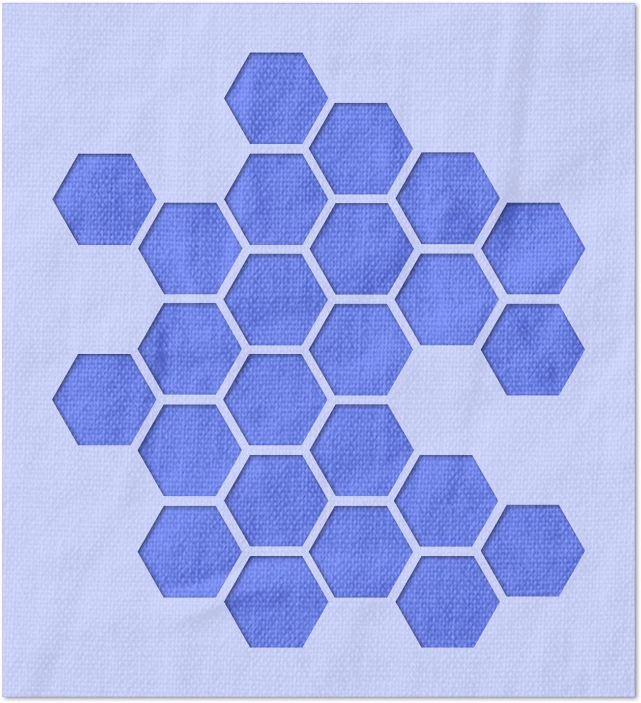 Stencil Stop Honey Comb Stencil - Reusable for DIY Projects, Painting, Drawing, Crafts - 14 Mil Mylar Plastic (16.13 x 18 inches)