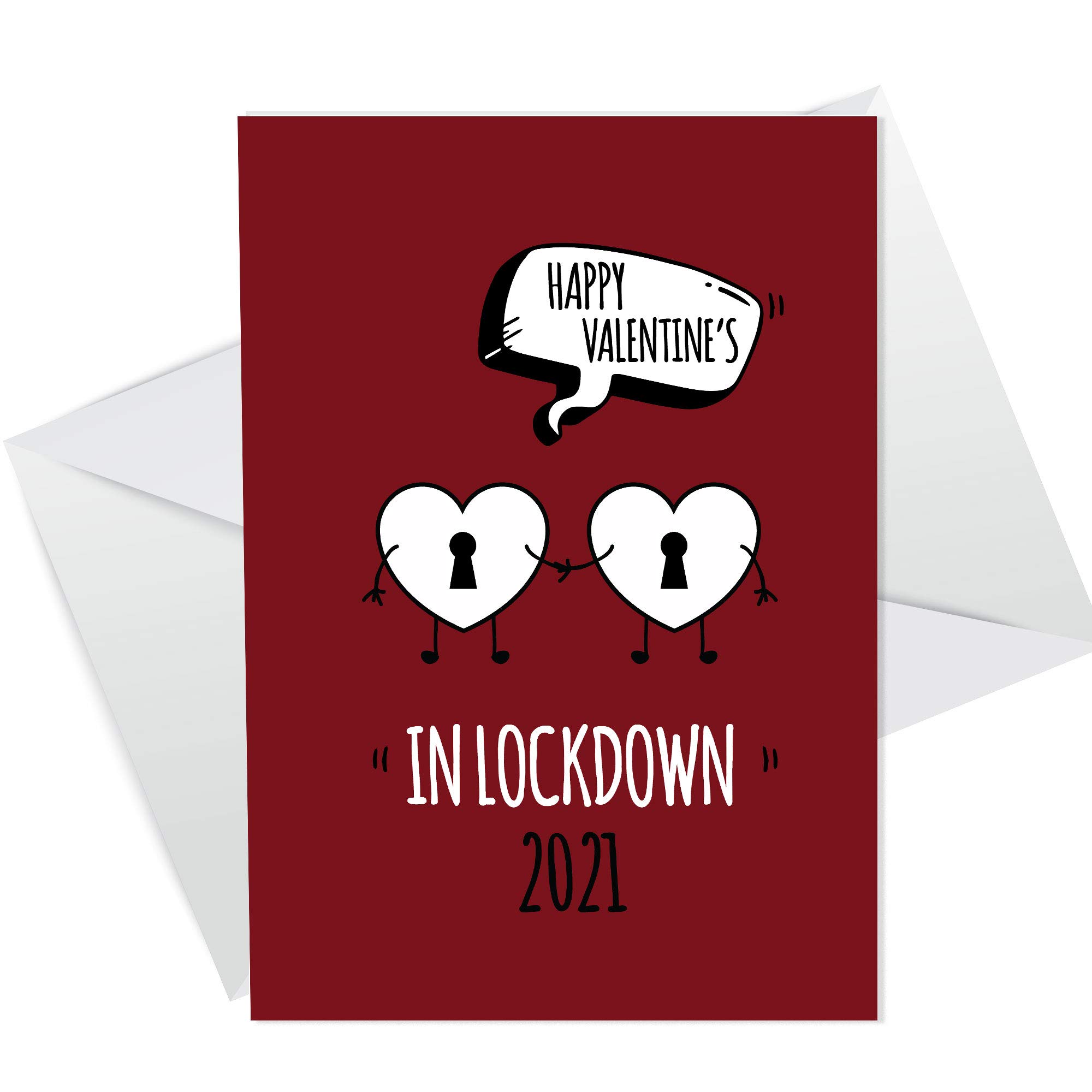 Valentines Day Card For Husband Wife Funny Card For Boyfriend Girlfriend Lockdown